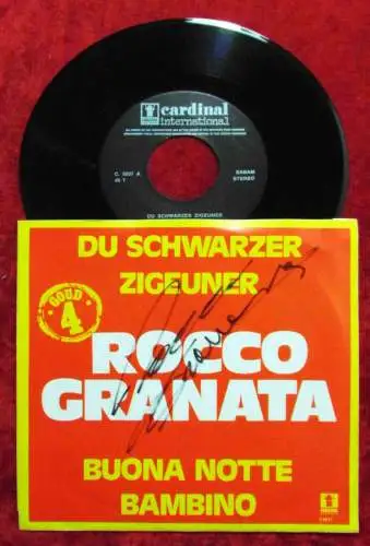 Single Rocco Granata: Du schwarzer Zigeuner (Cardinal 3257) Signiert