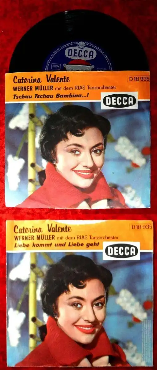 Single Caterina Valente: Tschau Tschau Bambina (Decca D 18 935) D