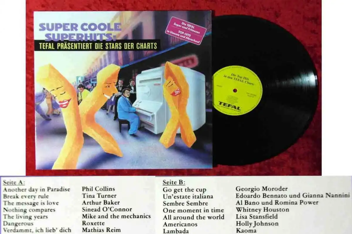 LP Super Coole Superhits - Tefal Werbeplatte -