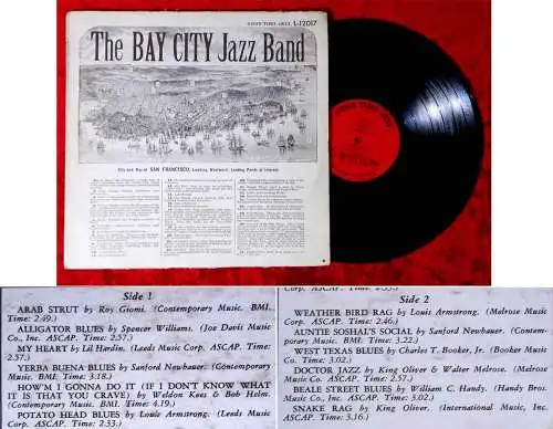 LP Bay City Jazz Band of San Francisco (Good Time Jazz L-12017) US 1956