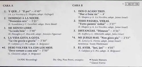 LP Mina: Canta en Espanol (EMI 1-J062-97 196) Spain 1975