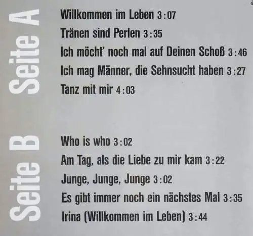 LP Hanne Haller: Willkommen Im Leben (Metronome 849 400-1) D 1991 Signiert