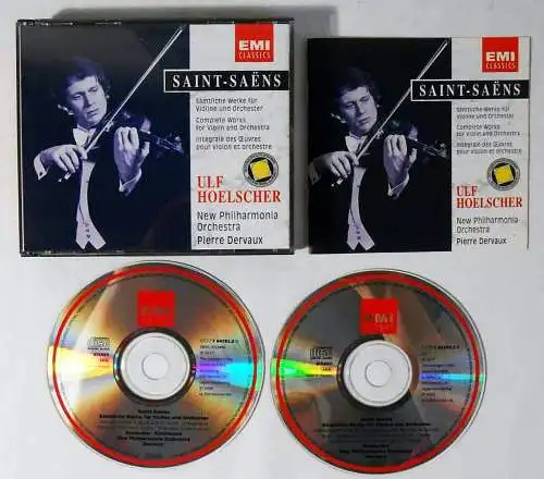 2CD Box Ulf Hoelscher: Saint-Saens - Sämtliche Werke für Violine & Orchester