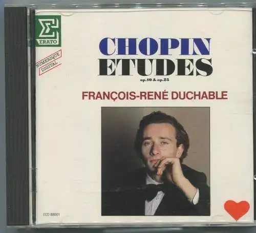 CD Francois Rene Duchable: Chopin Etudes (Erato) 1981