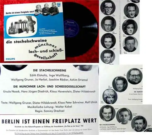 LP Münchner Lach-& Schießg./Stachelschweine 1961 Berlin ist einen Freiplatz wert