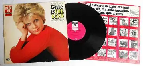LP Gitte & The Band: My Kind Of World - Francy Boland (Hör Zu SHZE 280) D 1969