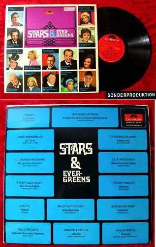 LP Stars und Evergreens Caterina Valente Hildegard Knef Connie Francis