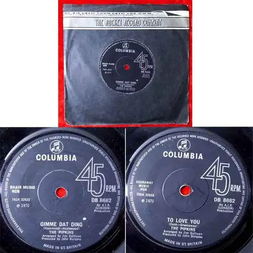 Single Pipkins: Gimme dat Ding (Columbia DB 8662) UK 1970