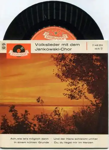 EP Horst Jankowski Chor: Volkslieder mit... (Polydor 21 468 EPH) D 1962