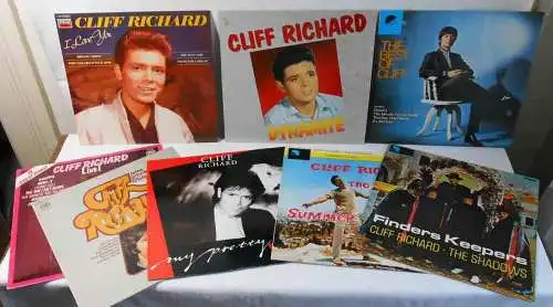 8 x  CLIFF RICHARD  - Vinylsammlung -