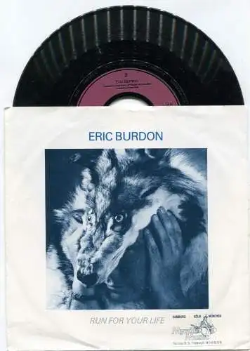 Single Eric Burdon: Run For Your Life (Metronome 887 721-7) D 1988