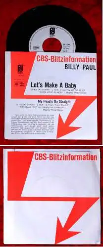 Single Billy Paul: Let´s Make A Baby (Philadelphia S 4144) D 1976