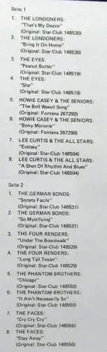 LP Beat Battle At Star Club Hamburg Vol. 1 (Line SCLP 4.00195 J) D 1986
