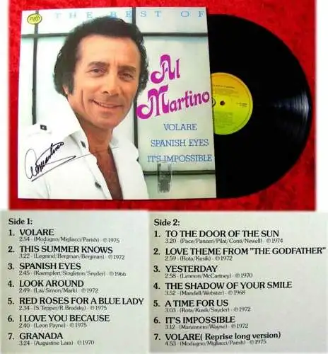 LP Al Martino: Best Of.... (mit Original Autogramm)