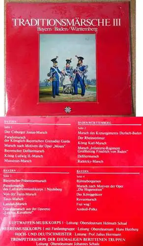 2LP Traditionsmärsche III Bayern Baden Württemberg (Telefunken TS 3208-1/2) D 73