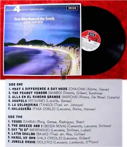 LP Edmundo Ros: New Rhythms of the South /Decca Phase 4