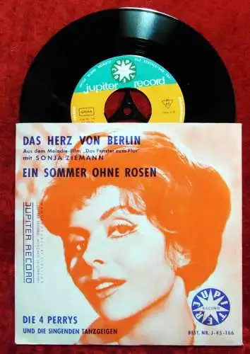 Single Vier Perrys: Das Herz von Berlin / Sommer ohne Rosen (Jupiter J-45-166) D