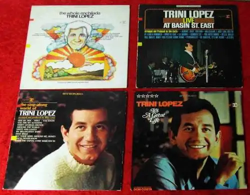 4  Langspielplatten TRINI LOPEZ - Vinylsammlung -