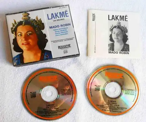 2CD Box Delibes: Lakmé - Mado Robin (Rodolphe) 1986