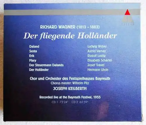 2CD Box Wagner Der fliegende Holländer Keilberth Bayreuth 1955 (Teldec)