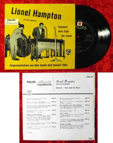 EP Lionel hampton & sein Orchester (Philips 421 002 BE) NL 1954