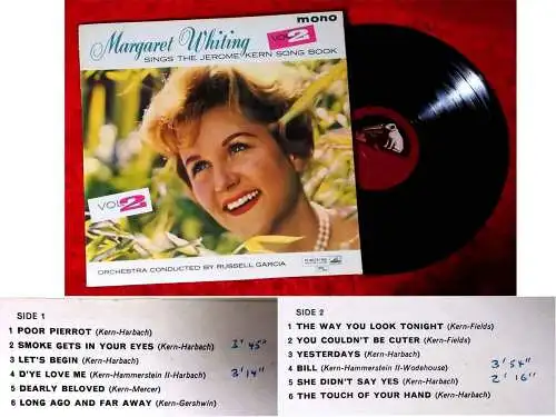 LP Margaret Whiting Sings The Jerome Kern Songbook Vol. 2 (HMV CLP 1419) UK 1960