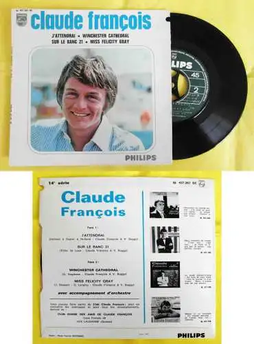 EP Claude Francois: J`Attendrai + 3  (Philips 437 267 BE) F