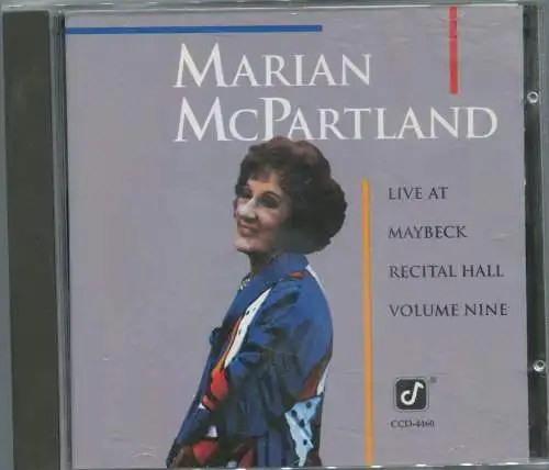 CD Marian McPartland: Live At Maybeck Recital Hall Vol. 9 (Concord) 1991