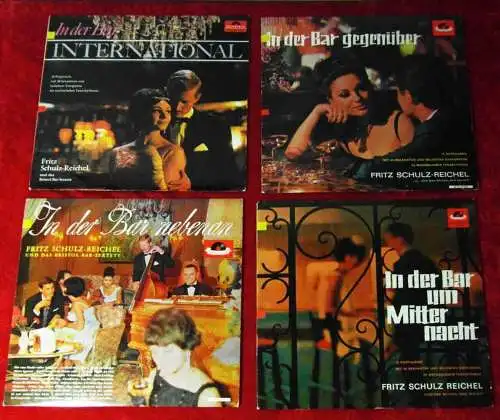 4 Langspielplatten FRITZ SCHULZ-REICHEL - "In der Bar..." - Vinylsammlung -