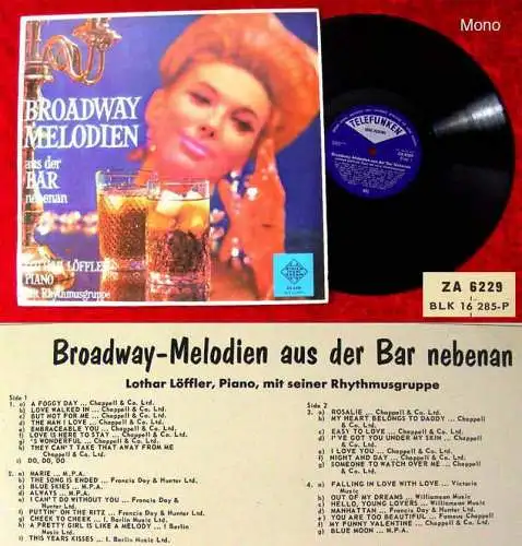 LP Lothar Löffler: Broadway Melodien (Telefunken ZA 6229) Südafrika! Rarität!!