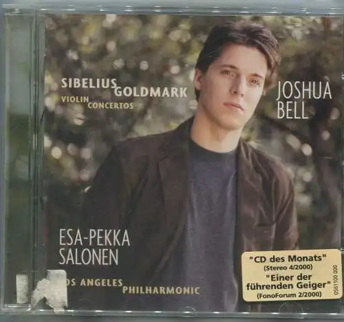 CD Joshua Bell: Sibelius Goldmark Violin Concertos (Sony) 2000