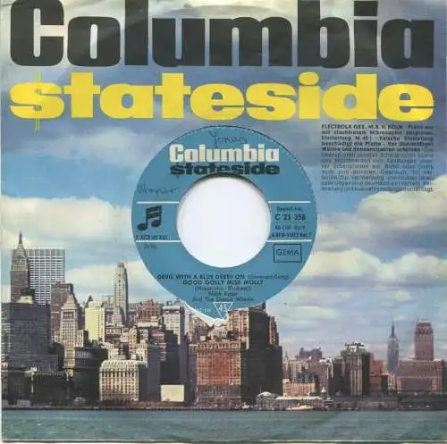 Single Mitch Ryder & Detroits: Devil with a blue dress on (Columbia C 23 358) D