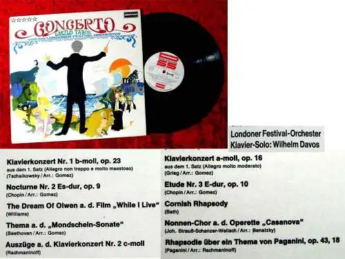 LP Laszlo Tabor & London Festival Orchester: Concerto (Deram SML 710) D