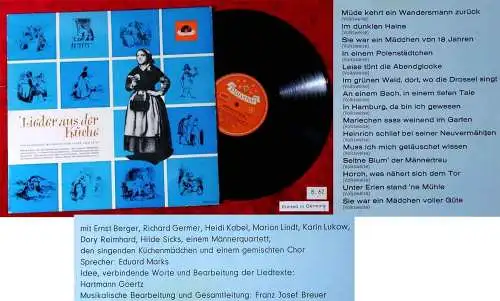 LP Lieder aus der Küche (Polydor 46 800 HiFi) D 1962