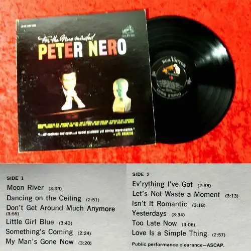 LP Peter Nero: For the Nero-Minded (RCA LSP-2536 Living Stereo) US 1962