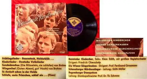 25cm LP Berühmte Kinderchöre Wiener Sängerknaben Regensburger Domspatzen