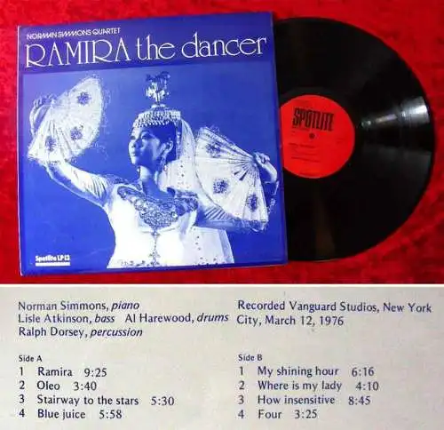 LP Norman Simmons Quartet: Ramira the Dancer (Spotlite LP 13) UK 1976