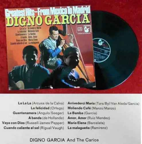 LP Digno Garcia: Greatest Hits - From Mexico to Madrid (Hansa 78 173 HT) D