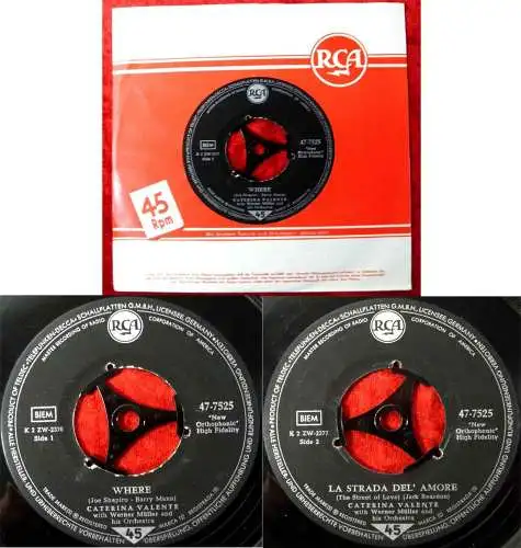 Single Caterina Valente: Where (RCA 47-7525) D