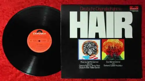 LP HAIR mit Reiner Schöne Su Kramer (Polydor H 886/4) Clubsonderauflage D 1968