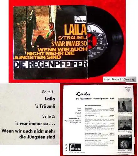 EP Regenpfeifer: Laila + 3 (Fontana 463 302 TE) D 1964