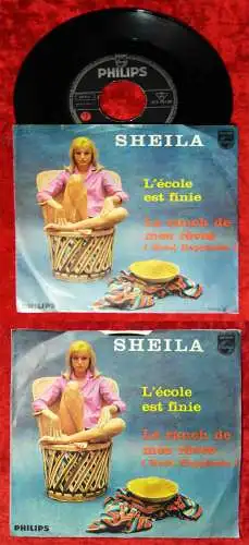 Single Sheila: L`Ecole est Finie (Philips 373 104 BF) D