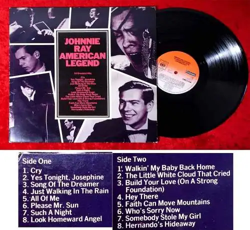 LP Johnnie Ray: American Legend (CBS 31 696) UK 1979