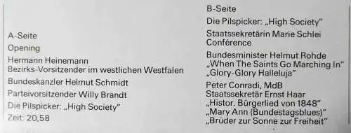 LP Marie Schlei präsentiert Die rote Hitparade (SPD) D 1976