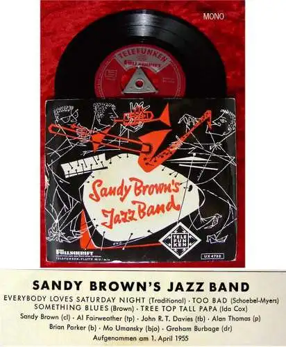 EP Sandy Brown´s Jazz Band 1955 (Telefunken) D