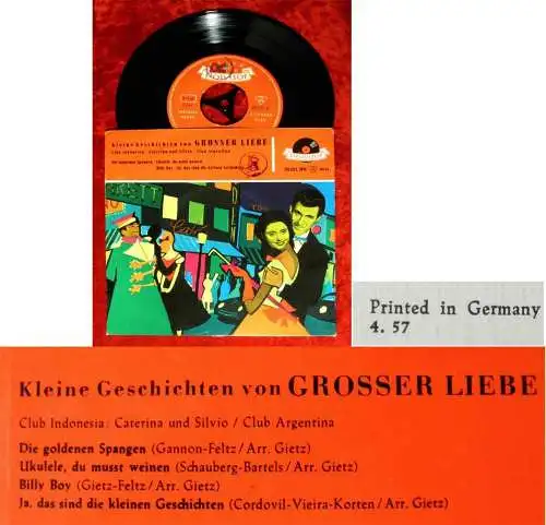 EP Caterina Valente Silvio Francesco: Kleine Geschichten von großer Liebe D 1957