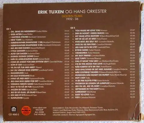 2CD Set Eric Tuxen og Hans Orkester: Golden Years 1932 - 1936 (Music Mecca)