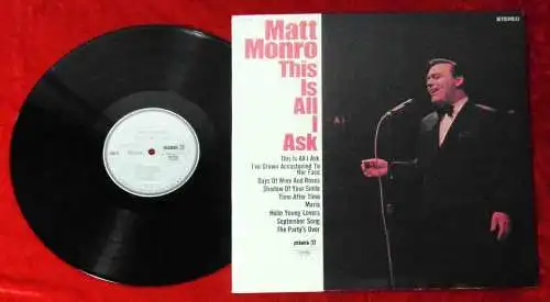 LP Matt Monro: This Is All I Aask (Pickwick SPC-3147) US