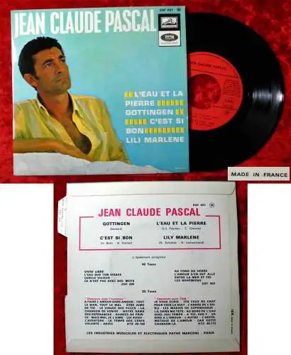 EP Jean Claude Pascal: Gottingen + 3 (HMV EGF 937) F