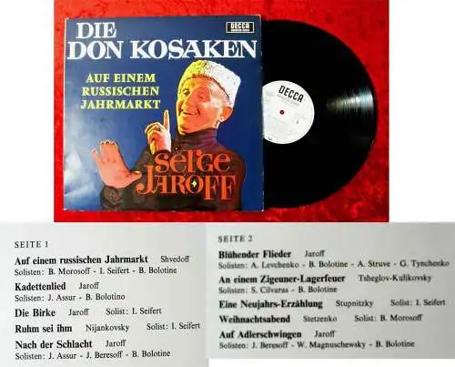 LP Don Kosaken Chor Serge Jaroff: Auf einem russischen Jahrmarkt (Decca) D